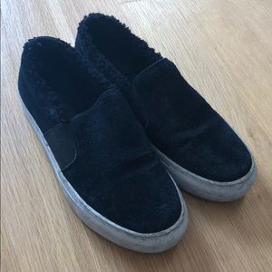 AllSaints Shearling-lined sneakers